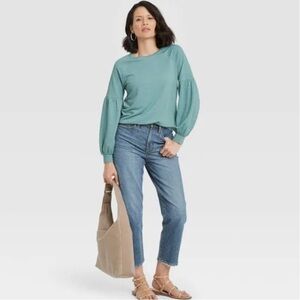Women’s - Knox Rose Puffy Sleeve Top/Sweatshirt - L